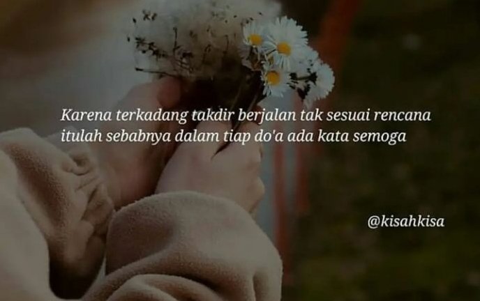 Semoga doa-doa kita dikabulkan Allah...

Hati-hati dengan ucapan mu...karena kata-kata adalah DOA.

Jgn tanyakan seberapa besar perasaanku padamu,cukup Allah yg tahu seberapa sering Dia mendengar namamu dlm doaku.