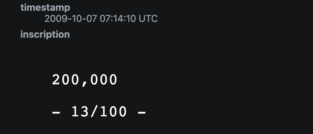 ordinalswallet's tweet photo. **BREAKING – Inscription #200000 was inscribed on a satoshi from 2009 🤯🤯

https://t.co/Mj8A4RWxBB https://t.co/gEyPSMxqlg