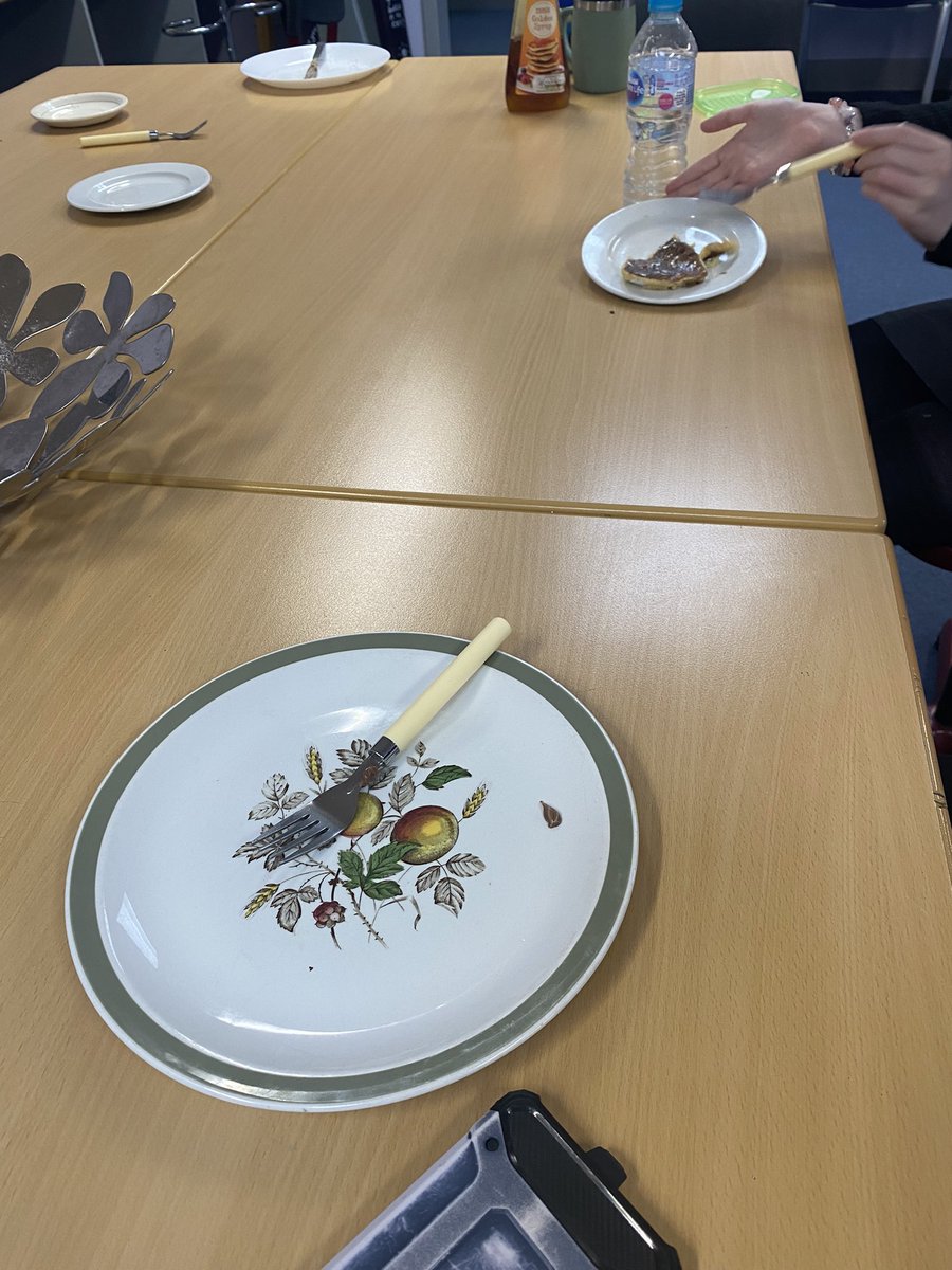 Making pancakes with nurture group today. Sitting round the table, passing things round, using cutlery, chatting about the day = belonging to a community & creating secure attachments #nurture #secondaryschools @BannermanHigh