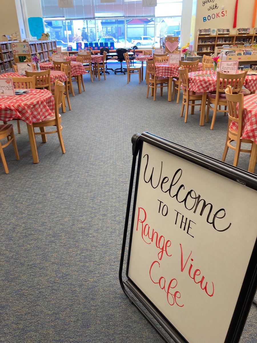 Range View students are enjoying a fun “book tasting” in the library, learning about different genres and exploring the library collection!
