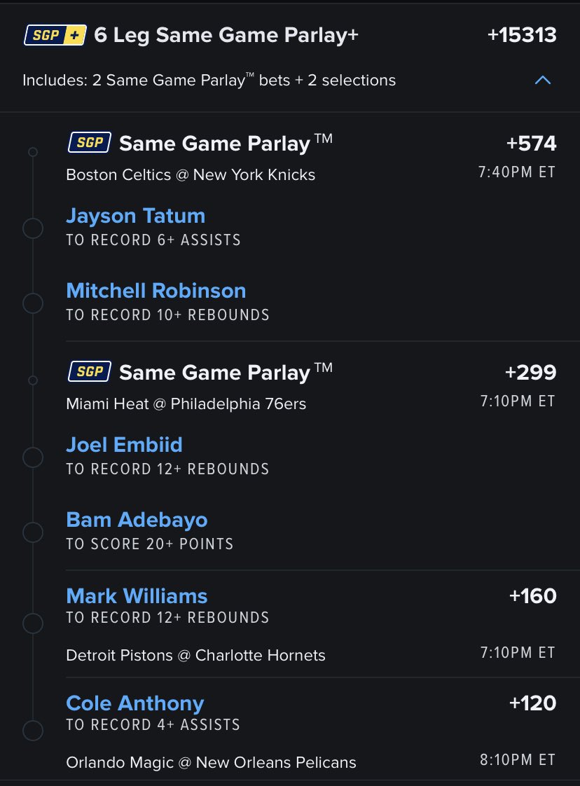 allahboiiv's tweet photo. Lotto play with everything looks solid it donโt get better than this โ
โ
๐ค๐พ๐ค๐พ๐ฅ๐ฅ๐ฅ
#parlay #lottopick #fanduel #DraftKings #bettingtips #bettingsports https://t.co/jQulJirAN6