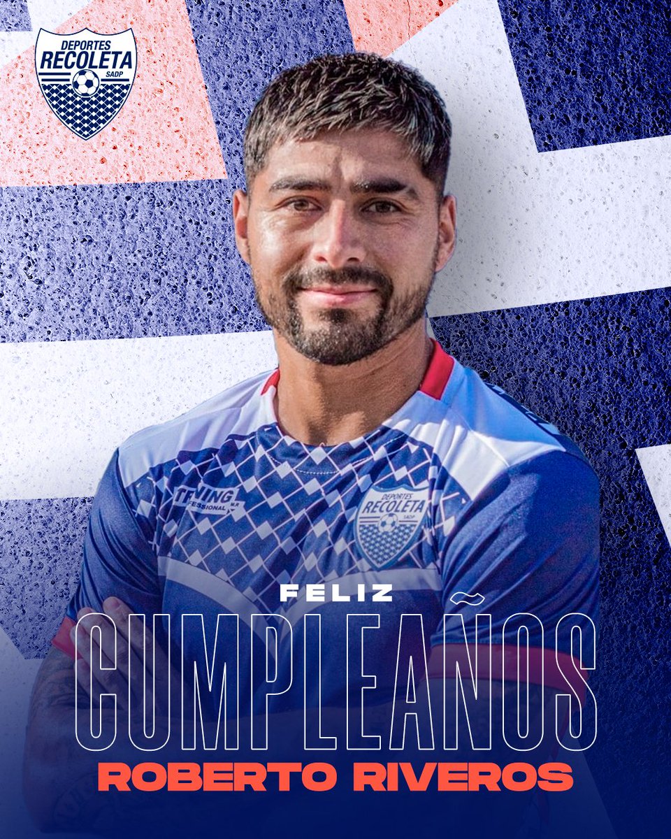 DepRecoletaSADP's tweet photo. Cumpleañooossss felizzzzz! 🎂

Un afectuoso saludo a nuestro delantero Roberto Riveros!

Que sea un gran día junto a tus seres queridos!

Vamos con todo! 

#Reco2023
#Contodoycontodos https://t.co/6vgjlnwI2c