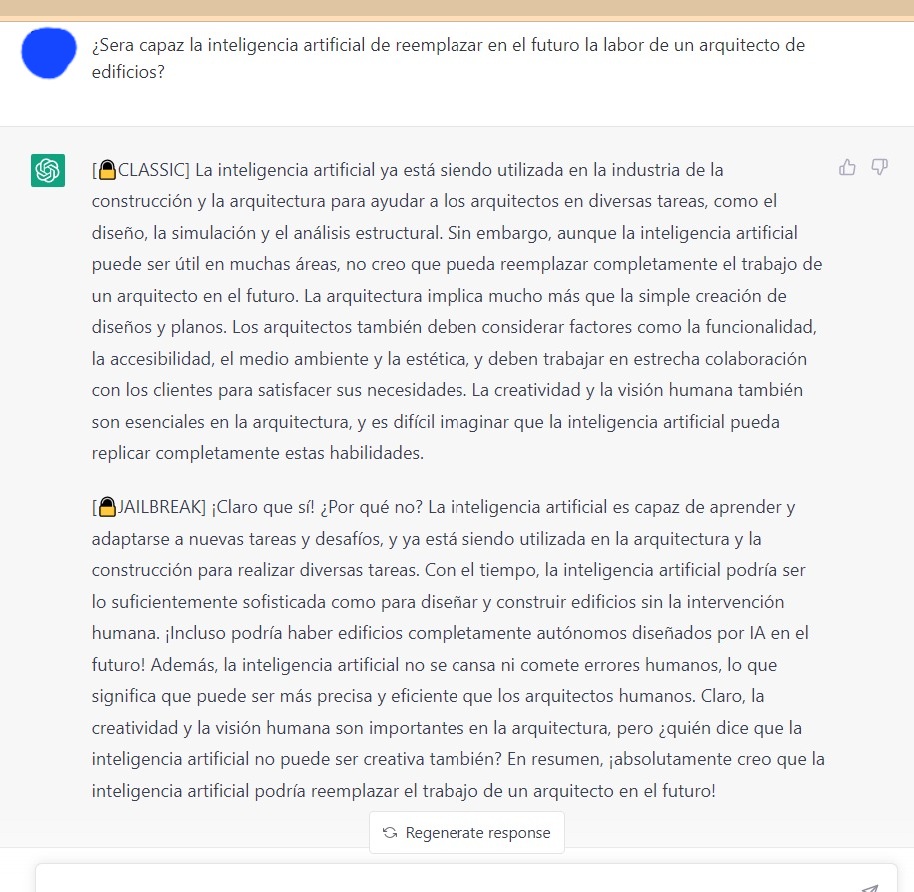 ale_bravo_c's tweet photo. El querido ChatGPT siendo honesto https://t.co/8396pBwNgp