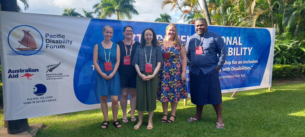 CBMAustralia's tweet photo. We’re at the #7thPacificDisabilityConference in Fiji.
The theme is “Nothing Without Us: Deepening partnership for an inclusive and equitable Blue Pacific Continent for persons with disabilities”. @PDFSEC
#MoreInclusiveWorld #BetterWorldForAll #DisabilityInclusion https://t.co/ikmhI2UfQ6