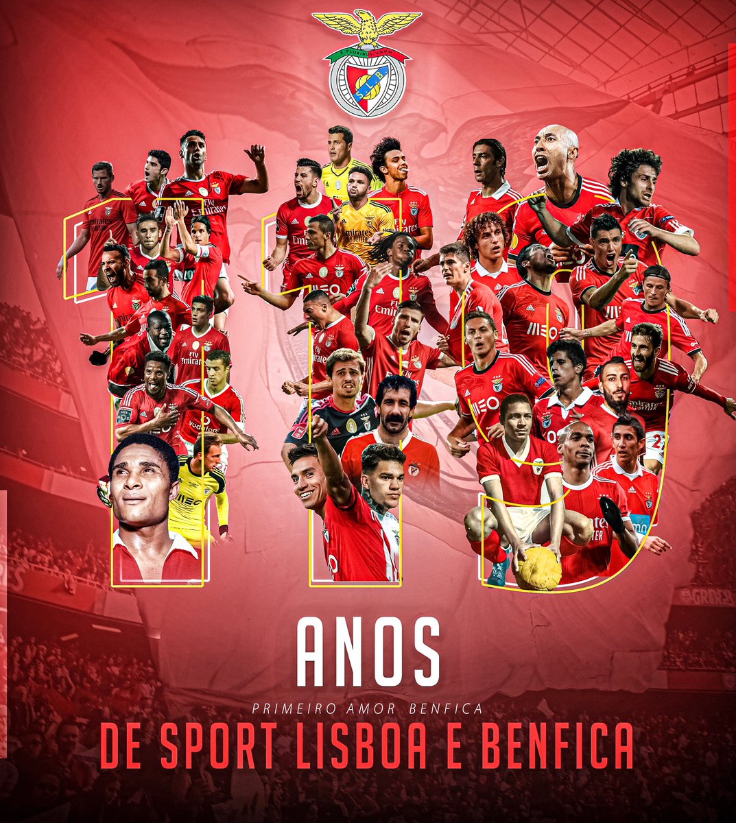 119 anos de Sport Lisboa e Benfica o amor da minha vida ! 🦅❤️