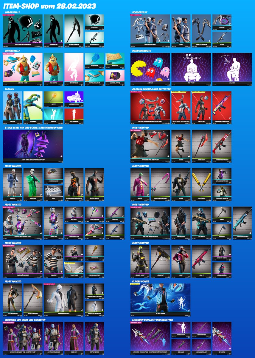 Der neue Item-Shop für 28.02.2023.

Unterstütze einen Creator: barfuem | #ad #Fortnite