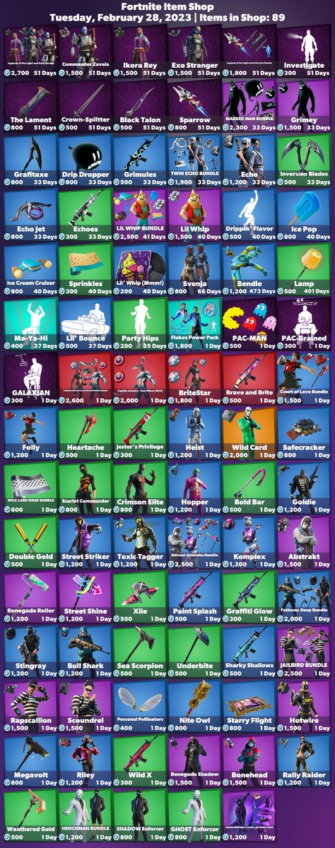 FireMonkey's tweet photo. 🛒 #Fortnite Item Shop
⏰ Tuesday, February 28, 2023

💚 Use code 'FireMonkey' to support me! #EpicPartner https://t.co/Y01aLsYU6Q