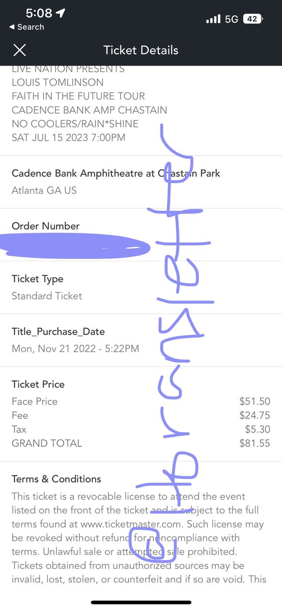 horansletter's tweet photo. Selling 2 tickets to Louis Tomlinson’s World Tour 

1. Nashville, TN. Selling for face value $83.30 
2. Atlanta, GA. Selling for face value as well $81.55 

BOTH ARE SEATS!! Please rt! Im moving and cant go as they’ll be too far. https://t.co/saXpszSscg