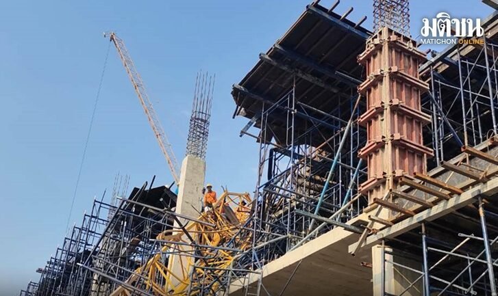 ASEANNOWTH's tweet photo. Worker Dies As Tower Crane Collapses At Bangkok Construction Site ➡️ https://t.co/fk7aDY3GmA
#ConstructionAccident #BangkokConstruction #TowerCraneCollapse #WorkerFatality #WorkplaceSafety https://t.co/Mc7aNDSWeE