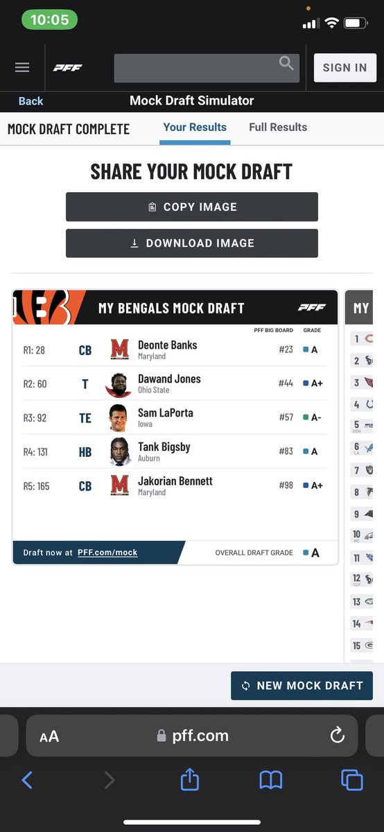 Tim_Hacker_'s tweet image. My Bengals Mock Draft #MockDraftMonday #NFLDraft
