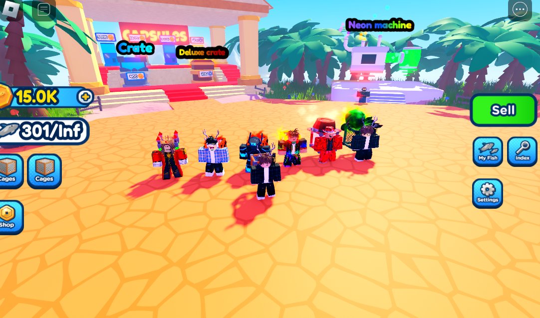 scripts_tt's tweet photo. My fisher team looking great🎣#Roblox #RobloxDev https://t.co/kPRdSosRTC