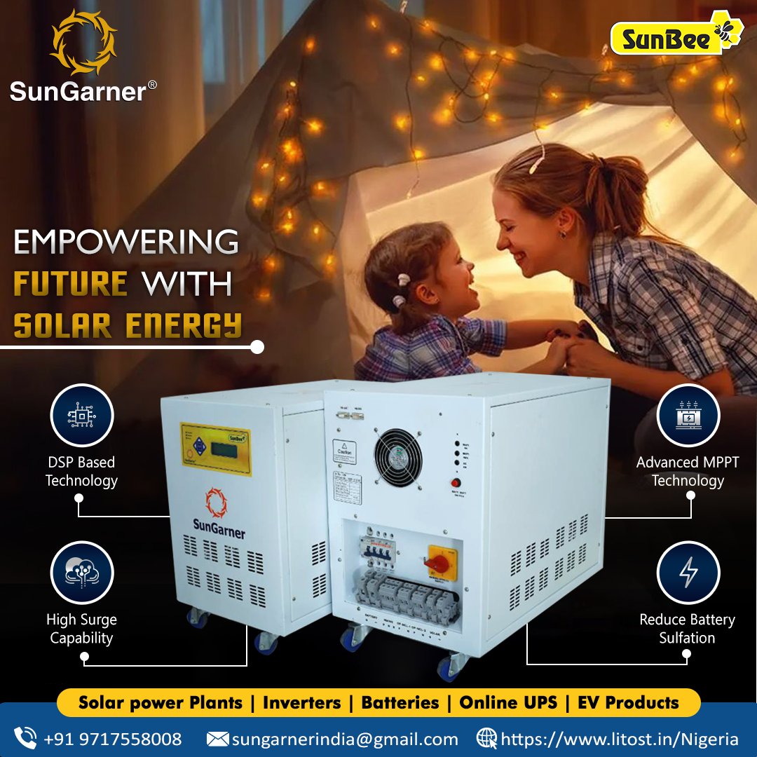 sungarnersolar's tweet photo. Looking for a way to power your future?
Look no further than the SunGarner PowerMacs. This is ideal for those looking to switch to solar energy.
Get Quotation Now For Solar & Power Backup Products.
Call us- +91-9717558008
#SunGarner #SunBee #PowerMac #VaultBattery #inverter https://t.co/DEs1wW76Ft