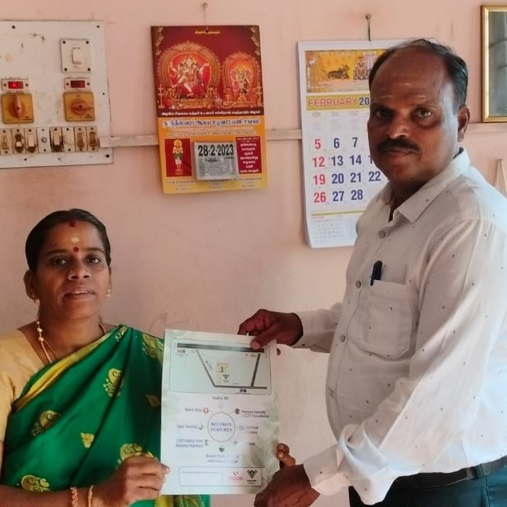 Visionupdates__'s tweet photo. Congratulations Mrs.K.Sivasankari Mam For your Plot Booking in Narashima Nagar (Plot No 42,43) 🥳🥳 https://t.co/UozG5ZQQem