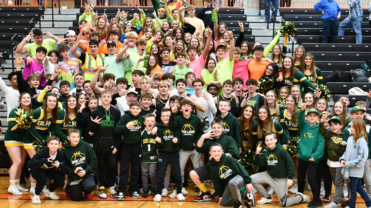 deerlakessd's tweet photo. Your Deer Lakes Lancers are going to play Friday at The Pete in the WPIAL Championships Game thanks to one heck of an all-around team effort, an electric crowd and a game-winning three-pointer by Michael Butler! #DLProud https://t.co/uy3AeCefii