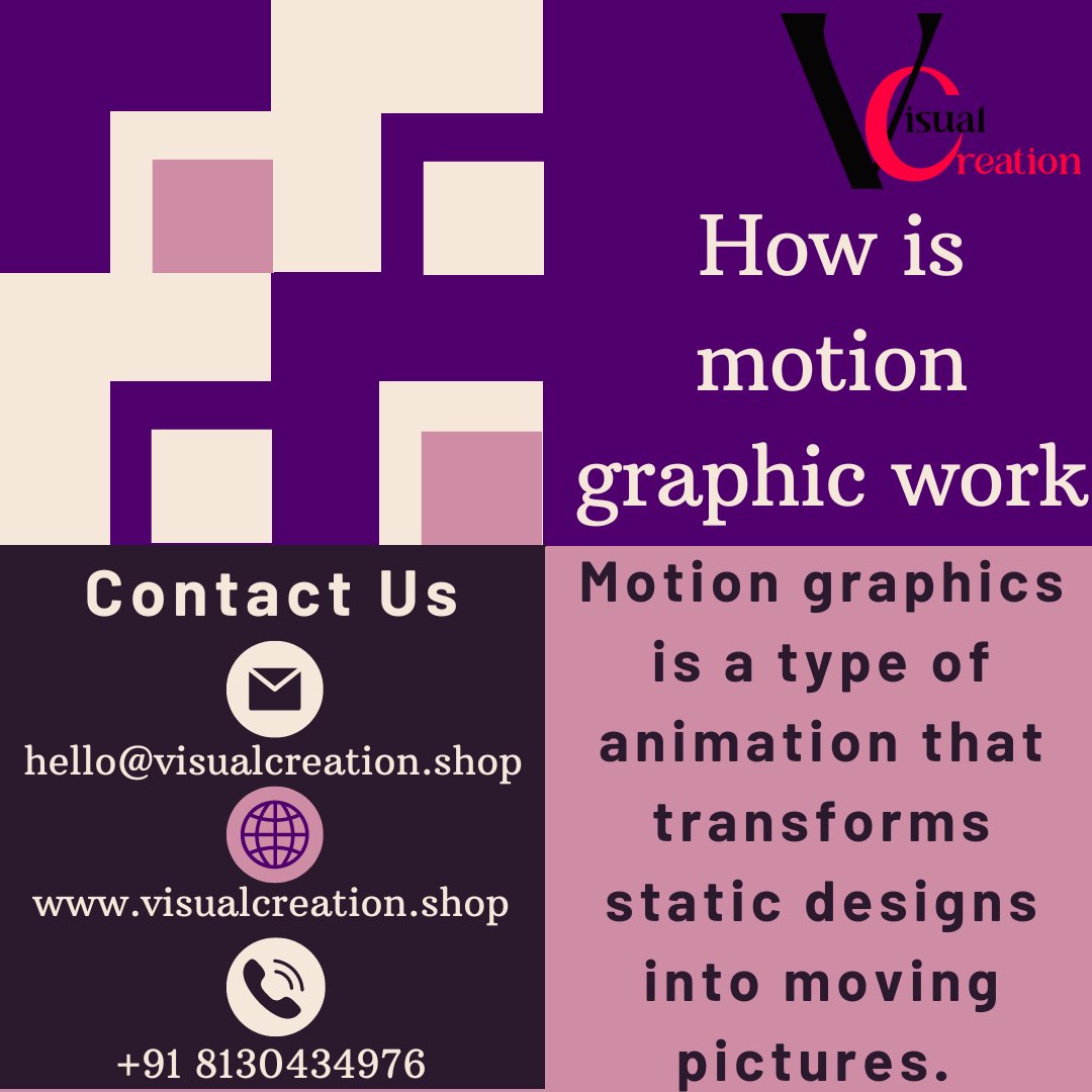 creation_visual's tweet image. How is motion graphics work?🤔 
Our team is available to design motion graphics to fulfill your business requirements!
Feel Free To Contact Us!
#graphic #visualcreation #design #motiongraphics 

Created By:- visualcreation.shop
