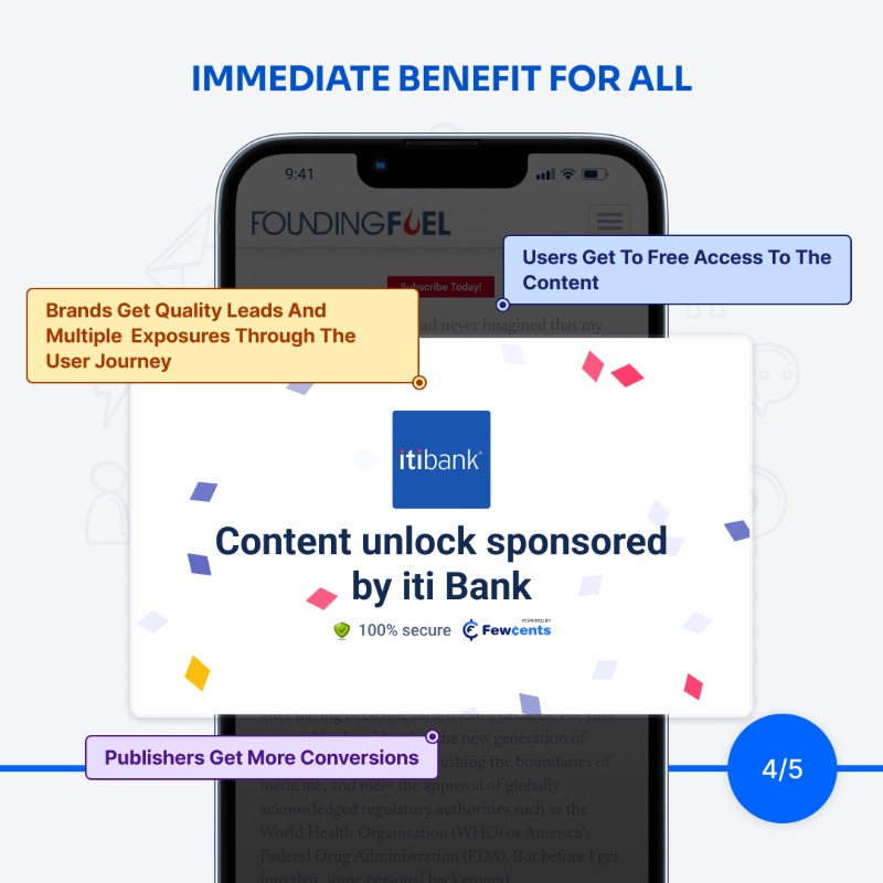 fewcents's tweet photo. Exciting News! 🤩
With Fewcents Rewards, Publishers can now boost their conversions
Brands can benefit from better quality leads and multiple exposures through the user journey
And Users can either share their data or pay with money to get immediate access to high-quality content