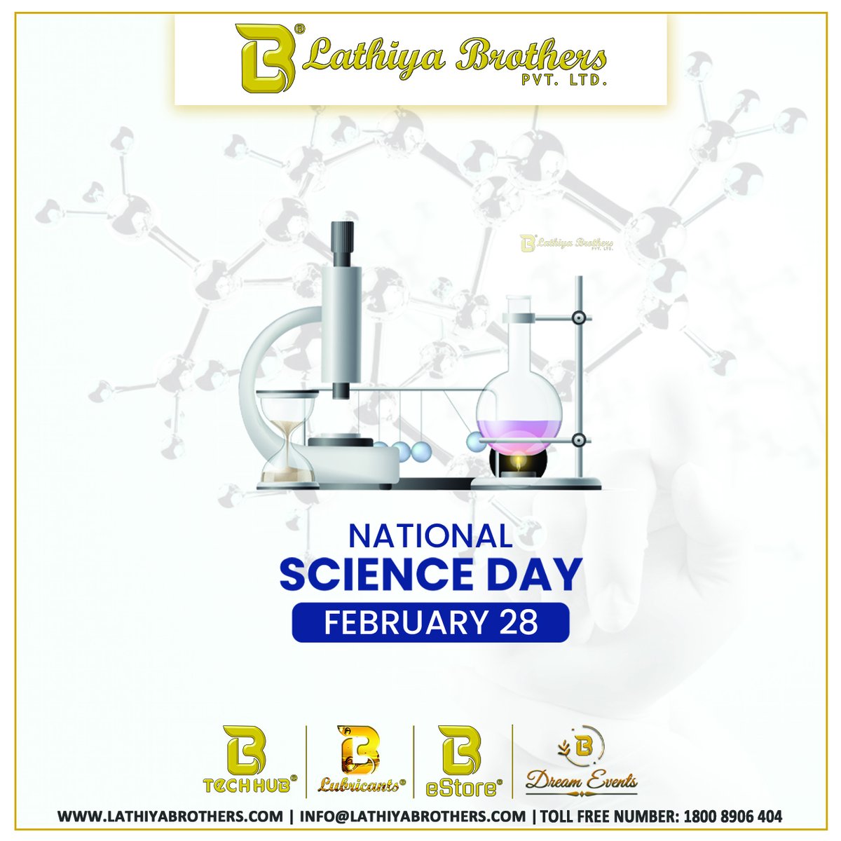 lathiyabrothers's tweet photo. The Science Of Today Is The Technology Of Tomorrow.
.
.
.
💡 National Science Day 💡

#LathiyaBrothers #NationalScienceDay #Science #Technology #ScienceIsFuture #28Feb #cvraman #Success #LBDreamEvents #Ten2Six #LBTechHub #LBLubricants #BondingAcrossTheWorld #Surat #SuratCity https://t.co/ILUxmsAppF