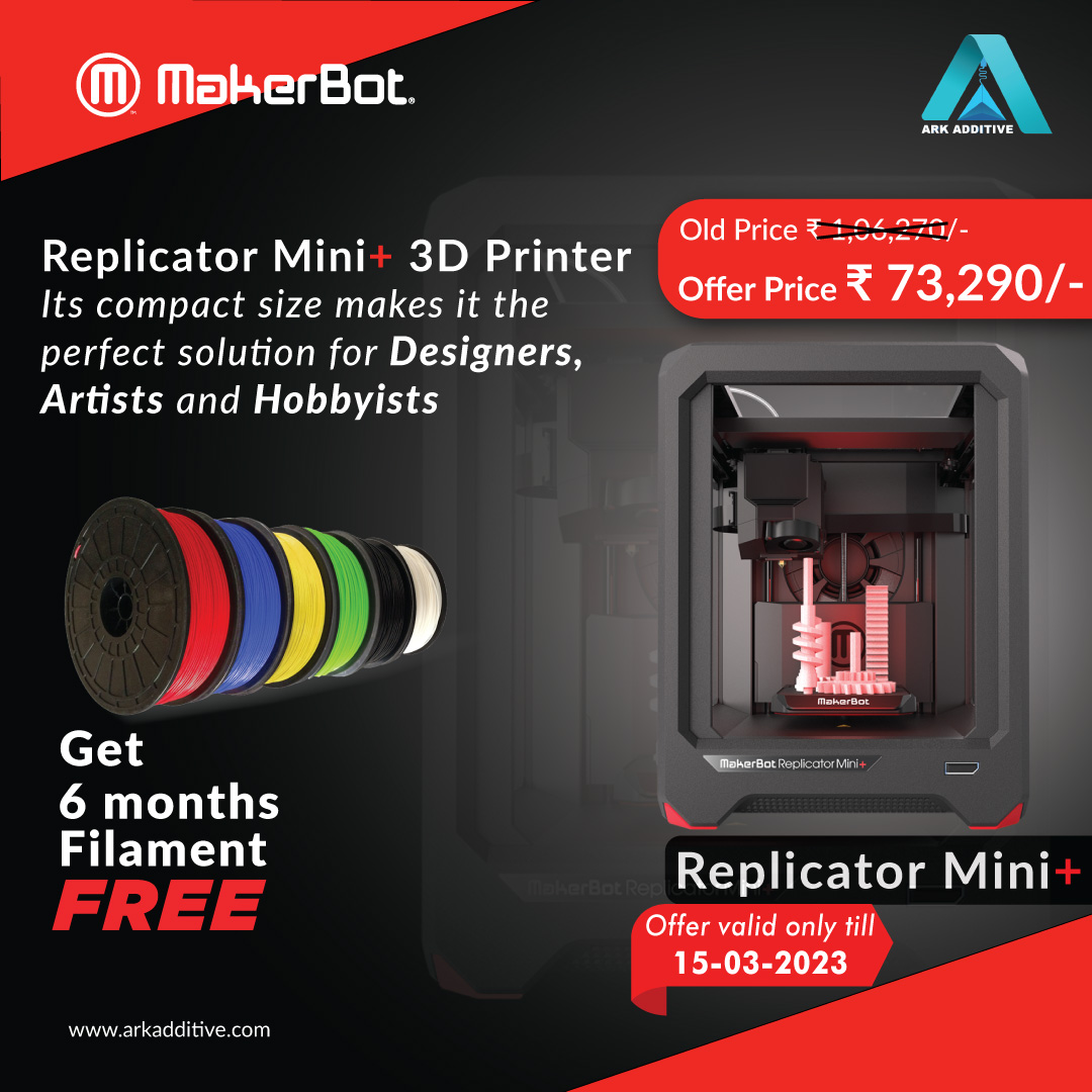 AdditiveArk's tweet photo. Get ready to bring your ideas to life in a whole new way with our Replicator Mini 3D Printer!
Click the link to buy printers - https://t.co/R8DqtUx5Bd
#arkadditive #makerbot #Replicatormini+ #3dprinter #3dprinteroffer #3dprintersale #3dprinteroffer #offer #Sale #free #drones https://t.co/nVHTMjncFx