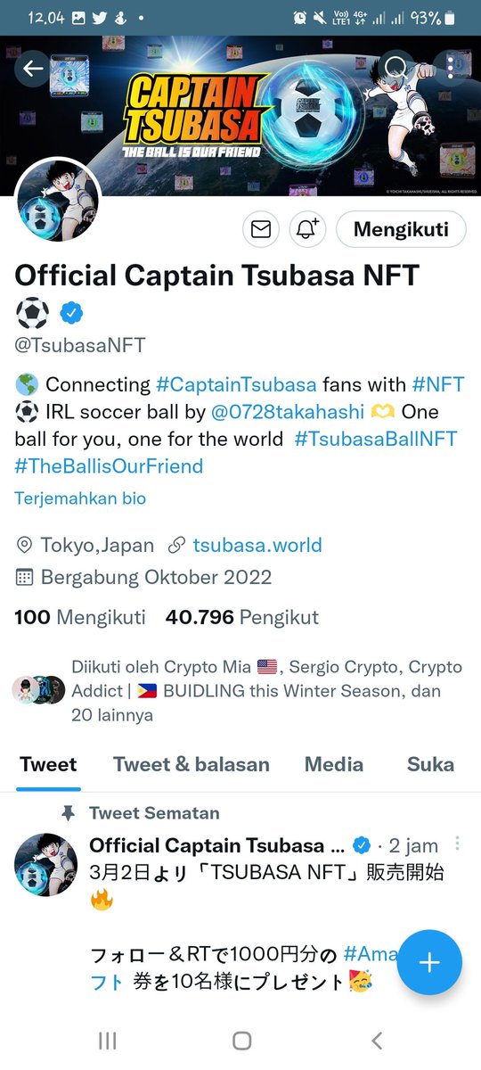 februadear's tweet photo. @chitaglorya3rd @TsubasaNFT ❣️❣️🍀 https://t.co/YE5Jt4FgpM