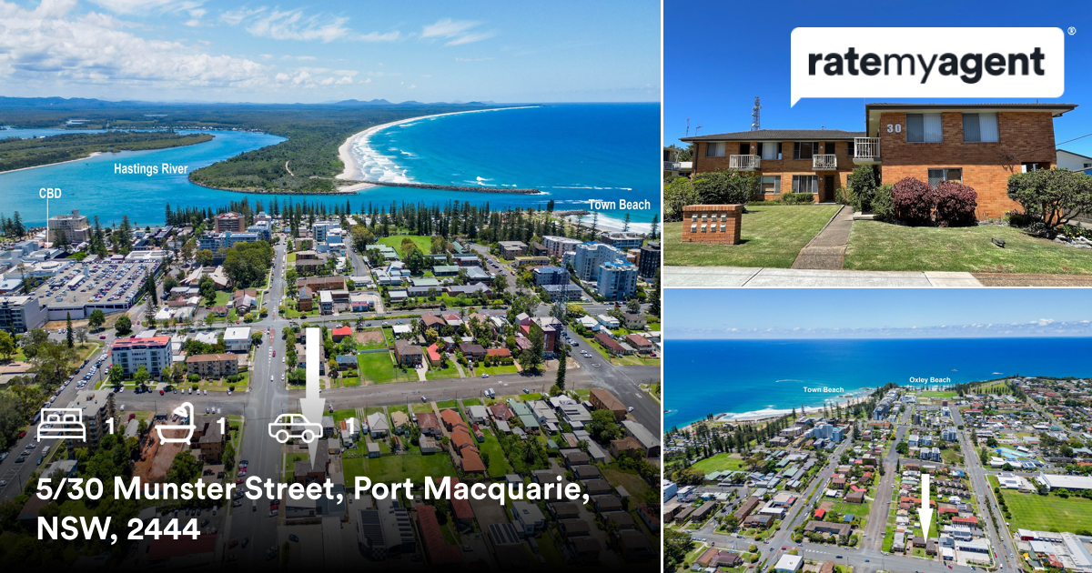 🛌 1 🛀 1 🚘 1
📍 5/30 Munster Street, Port Macquarie, NSW, 2444

My latest sale on #RateMyAgent.

rma.reviews/fuQ6U0YIaZpc

...
#ratemyagent #realestate #Belle_Property_Port_Macquarie
