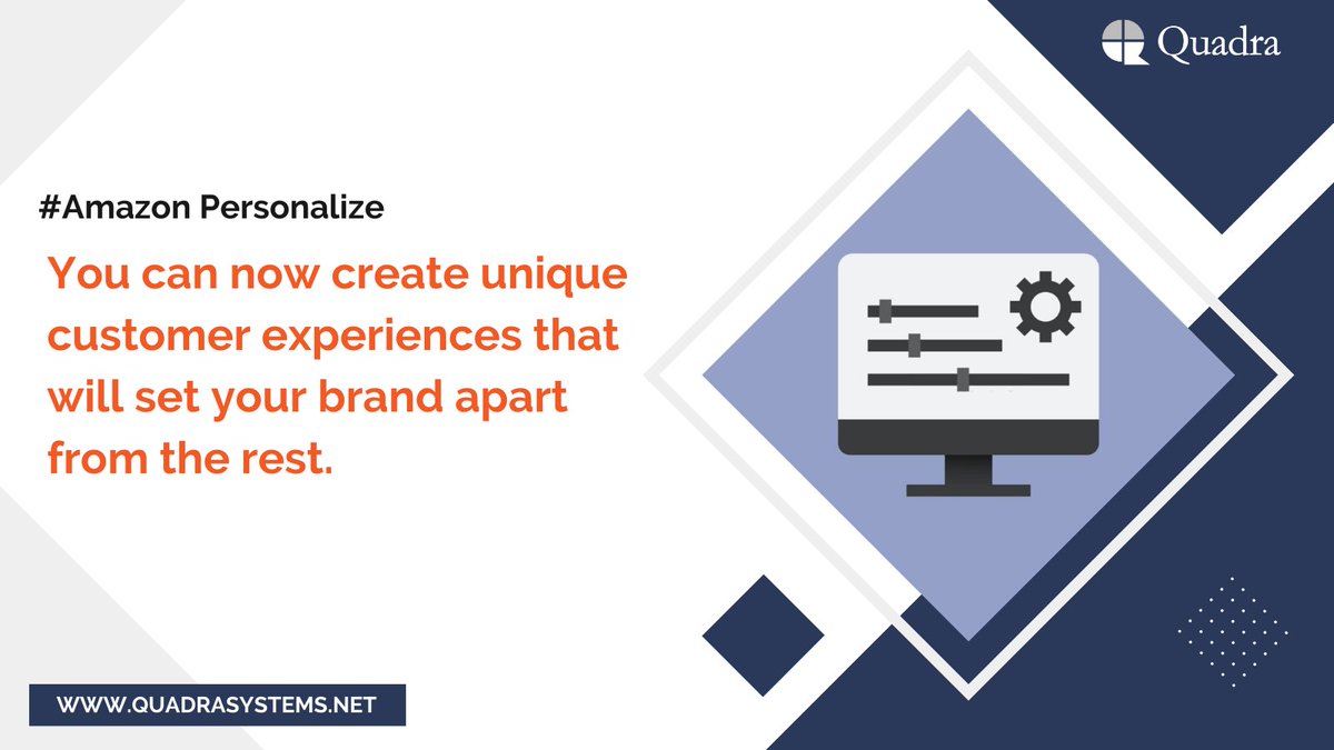 quadrasys's tweet image. Revolutionize your customer engagement with Amazon Personalize! Their new data analysis feature simplifies onboarding, making personalized recommendations easier than ever.

No machine learning experience required. #TalkToQuadra
.
.
#AmazonPersonalize #CustomerEngagement