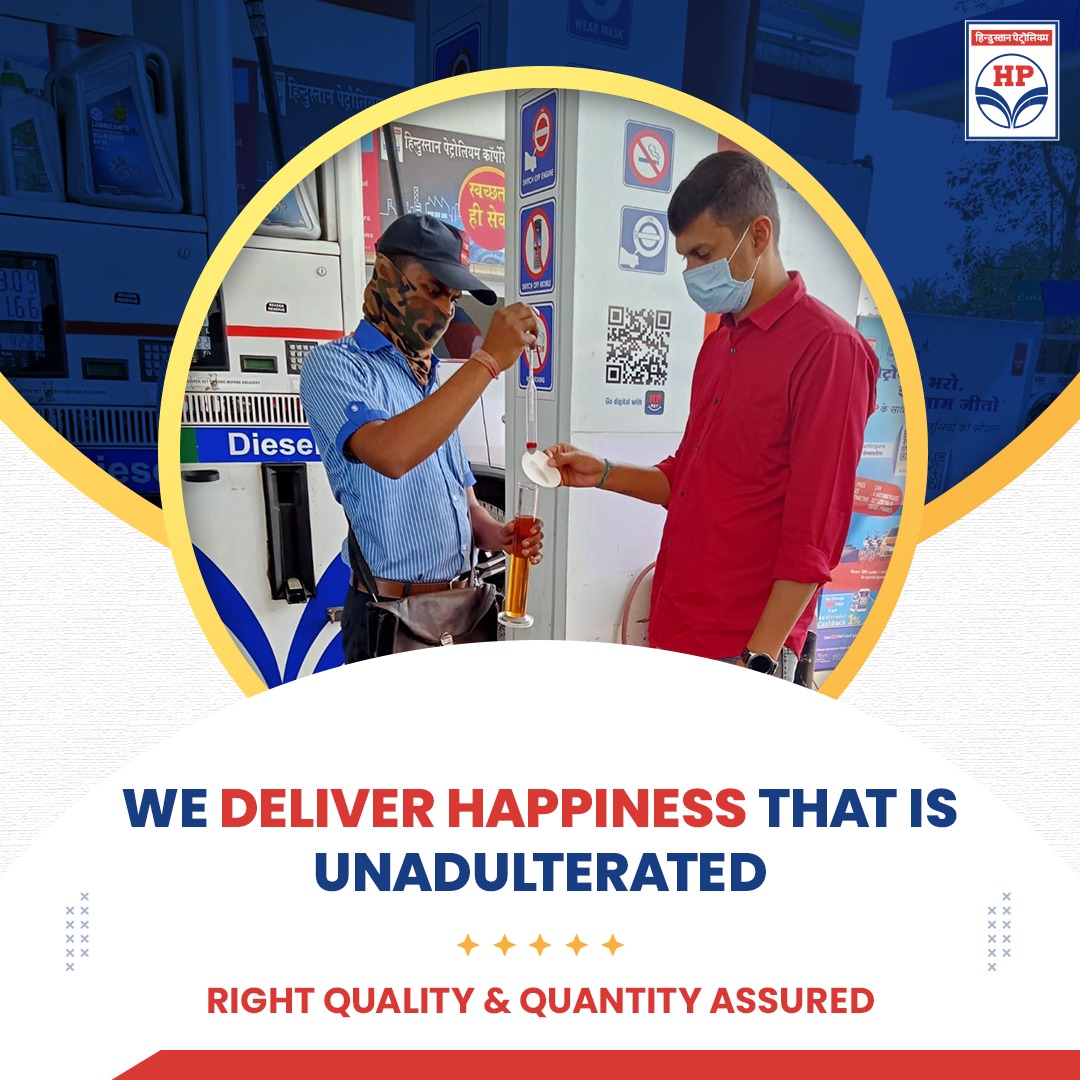 HPCL's tweet photo. When it comes to providing the best quality &amp; right quantity HPCL is the name to trust. Ask for a quality test at HPCL retail outlets whenever you want to assure the quality of your fuel.
 #Quality #Quantity #HPCL #HighQualityFuel #HPCLRetail https://t.co/ihtN0hqaod