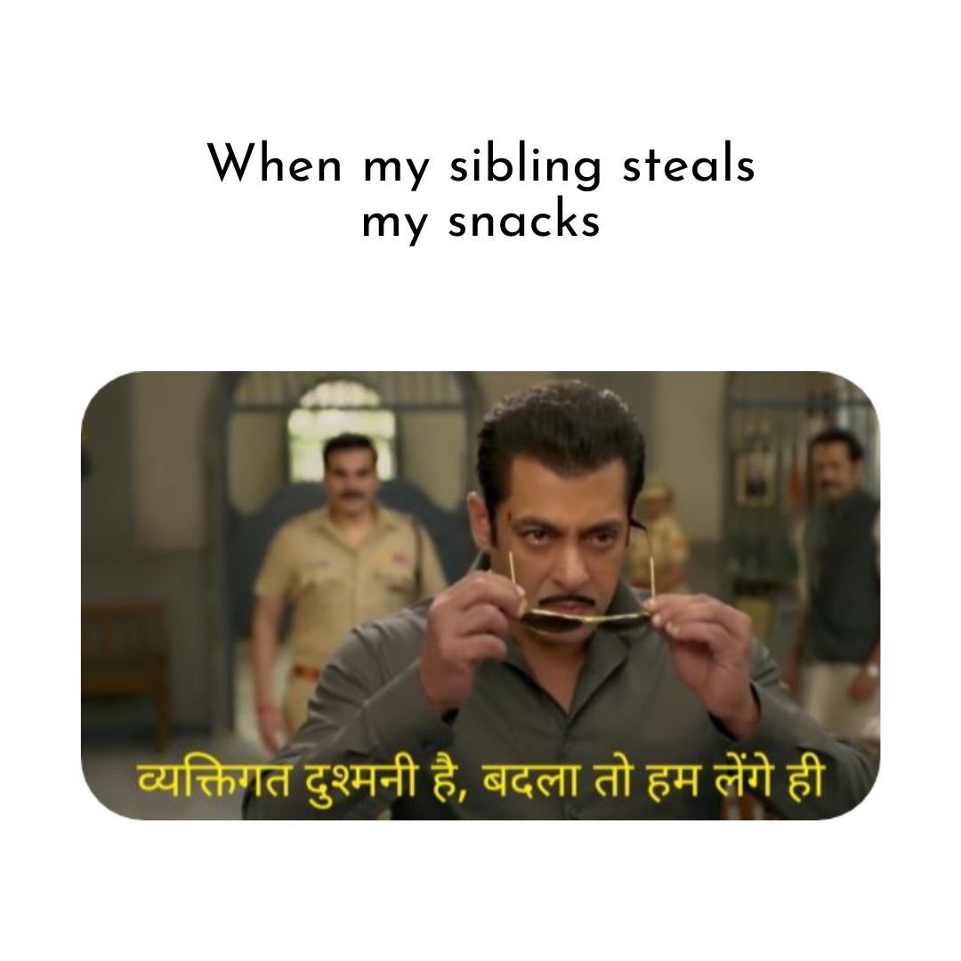 nutroyumm's tweet photo. this means war
#SalmanKhan #foodmemes #snackmeme #snacks #snack #funny #meme #memes #fun https://t.co/oiLKQfeA78