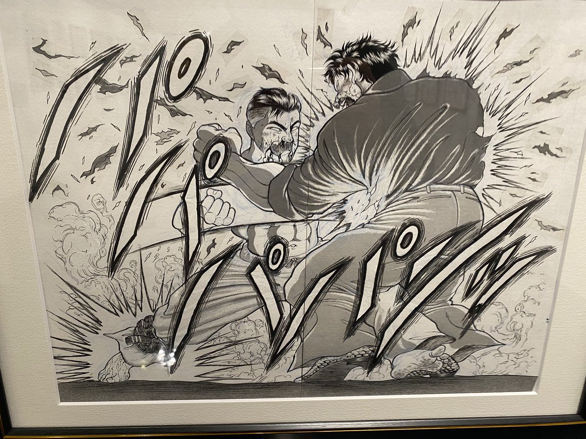 原画のクオリティが異次元すぎた
これを週刊で描いてるの化け物すぎる
本当に凄かった
4枚目は物販で買ったオイオイオイ、死んだわアイツの複製原画です
ラインナップされてて草 