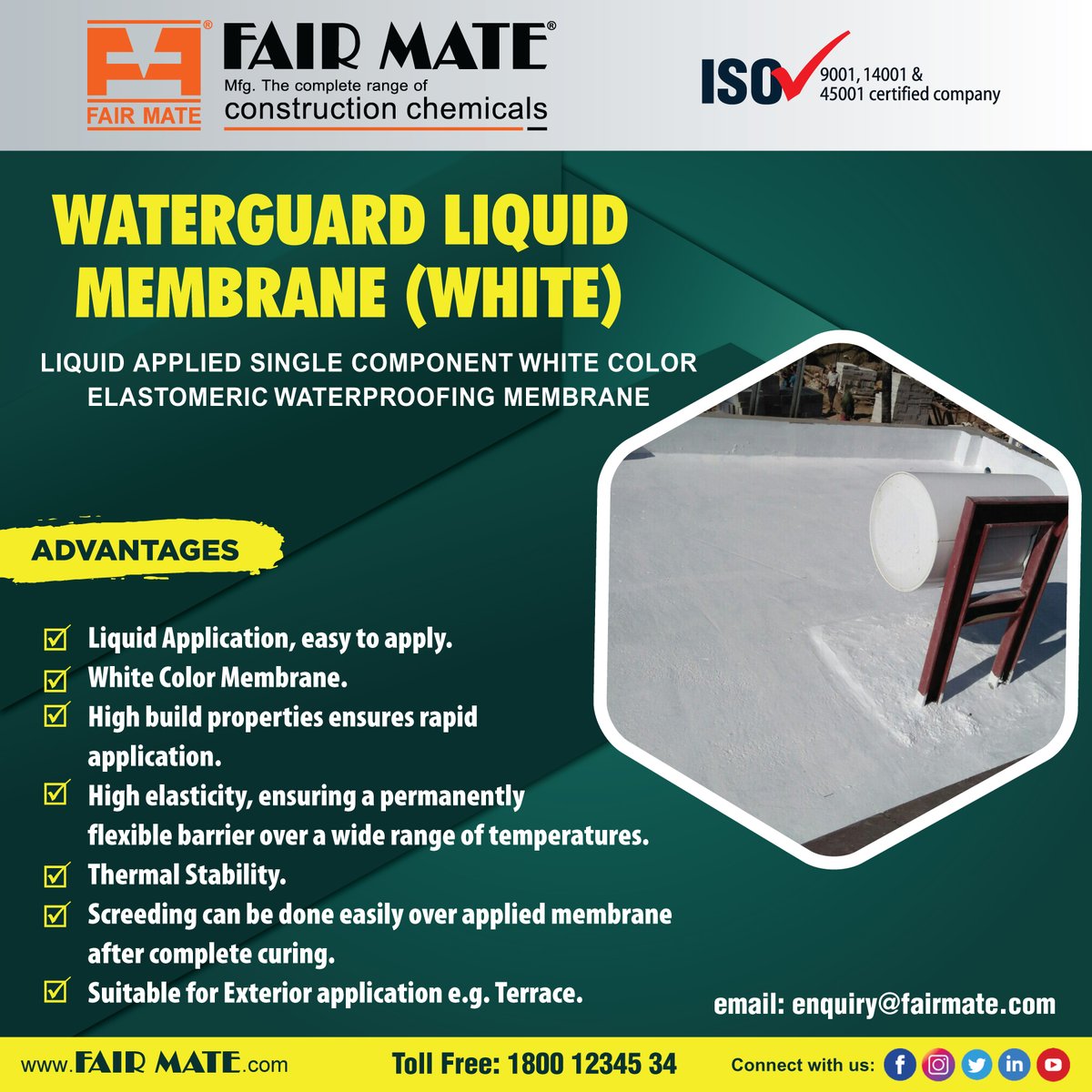 fairmaterbs's tweet photo. Fairmate Waterguard Liquid Membrane (white) https://t.co/auR7RDOGNM