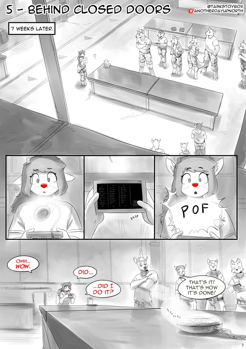 TasksToybox's tweet image. Chapter 5: Behind Closed Doors, now public!!!
17 pages, more in the replies!! 

Support me on P@treon to see the chapters a month earlier! The next one is up on there already!