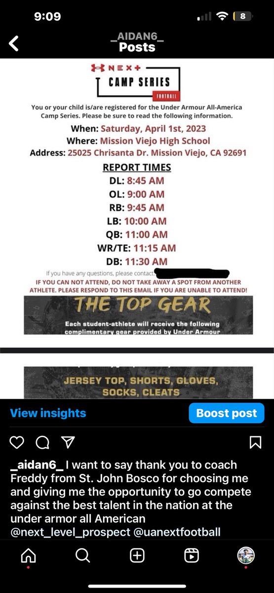 Aidan Dagher (@aidandagher_6) on Twitter photo I want to say thank you to coach Freddy from St. John Bosco for choosing me and giving me the opportunity to go compete against the best talent in the nation at the under armor all American @hitlistsports1 <a href="/UANextFootball/">All-America Game</a> #classof2027 I want to say thank you to coach Freddy from St. John Bosco for choosing me and giving me the opportunity to go compete against the best talent in the nation at the under armor all American @hitlistsports1 <a href="/UANextFootball/">All-America Game</a> #classof2027