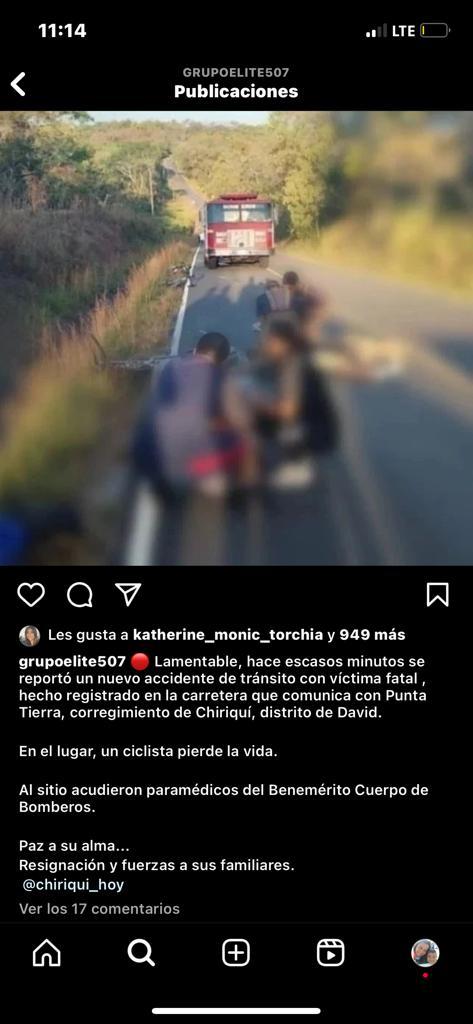 amaapchino's tweet photo. Ayer perdió la vida mi amado sobrino Carlos Andrés Sánchez Álvarez (Q. E. P. D.), quien manejando su #bicicleta como deporte de resistencia, fue atropellado por un conductor más que no respeta las reglas del #tránsito
#MAAP
#PTYS
@ATTTPanama
@Telemetro
@tvnnoticias
@rpc_radio https://t.co/dq7Jlolu6R