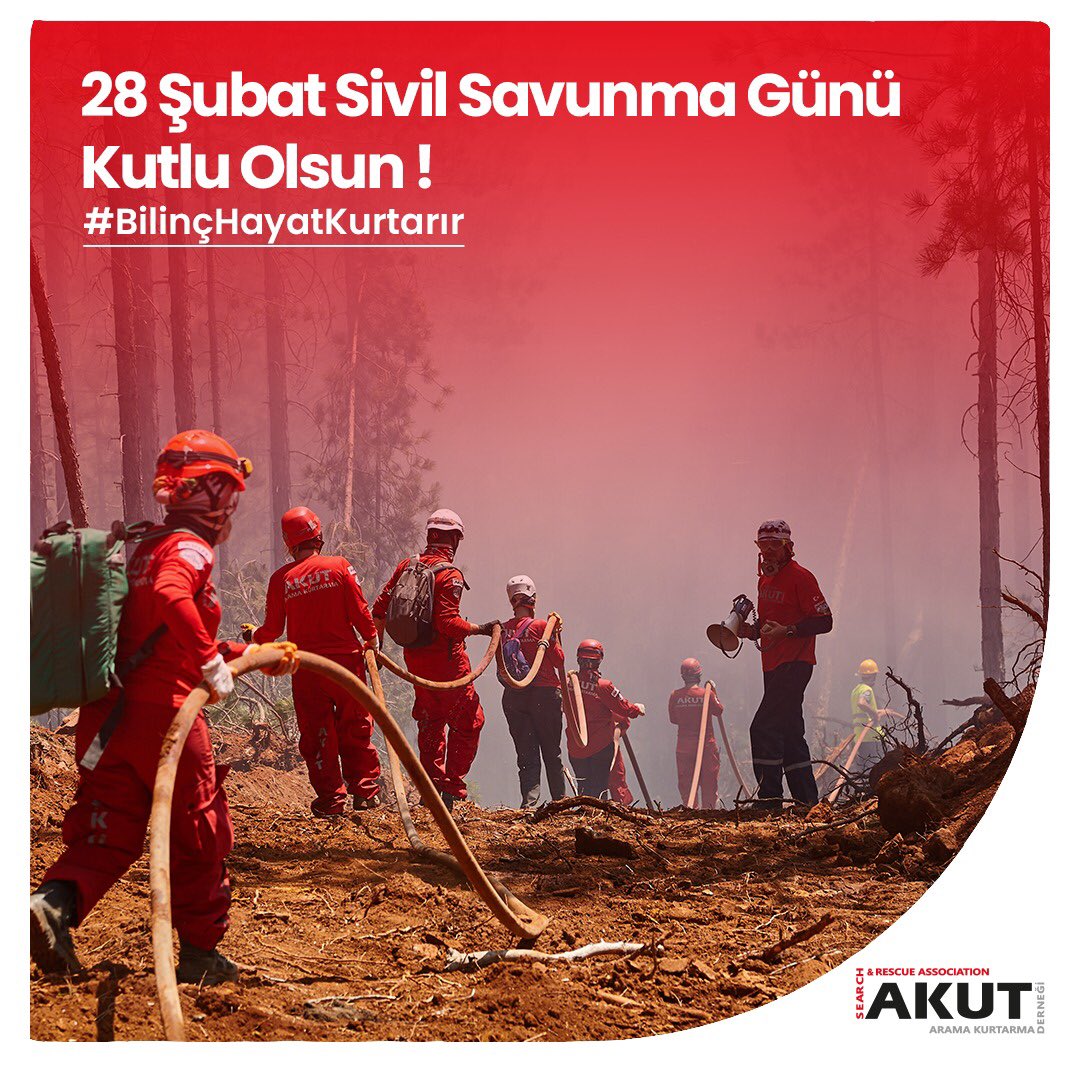 AKUTDernegi's tweet photo. 28 Şubat Sivil Savunma Günü Kutlu Olsun
#BilinçHayatKurtarır https://t.co/wsSdGyfRlY