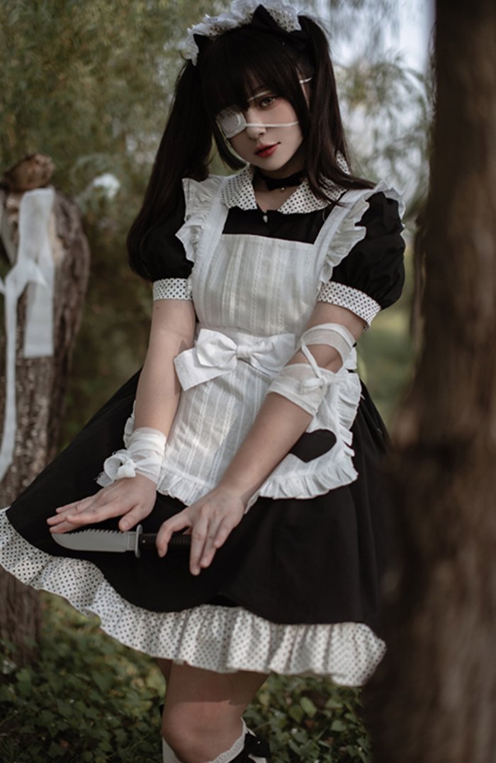 lolitaknotdress's tweet photo. New Arrival: Bubble Milk Jug - #SweetGothic Maid Lolita OP and Apron Set

Shopping It >> https://t.co/PI5KVeRZt0 https://t.co/eQab4SeHSp