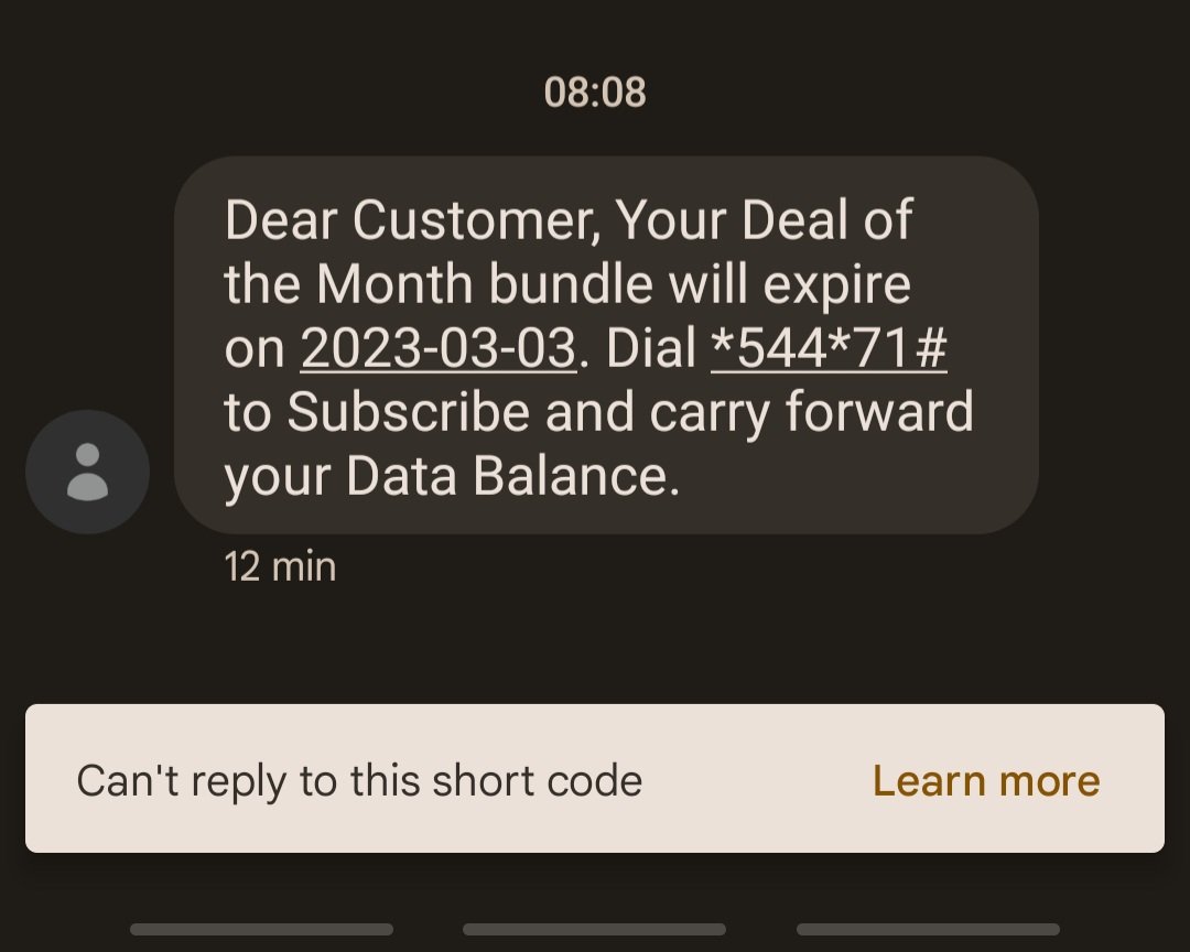 abbasmohammed's tweet photo. Why is Safaricom always misleading and lying to the common mwananchi. The message clearly states Subscribe and carry forward your data balance but the reality is you still lose all your data despite subscribing before the expiry. @Safaricom_Care @SafaricomPLC @HonMoses_Kuria https://t.co/XtW9blbyzj