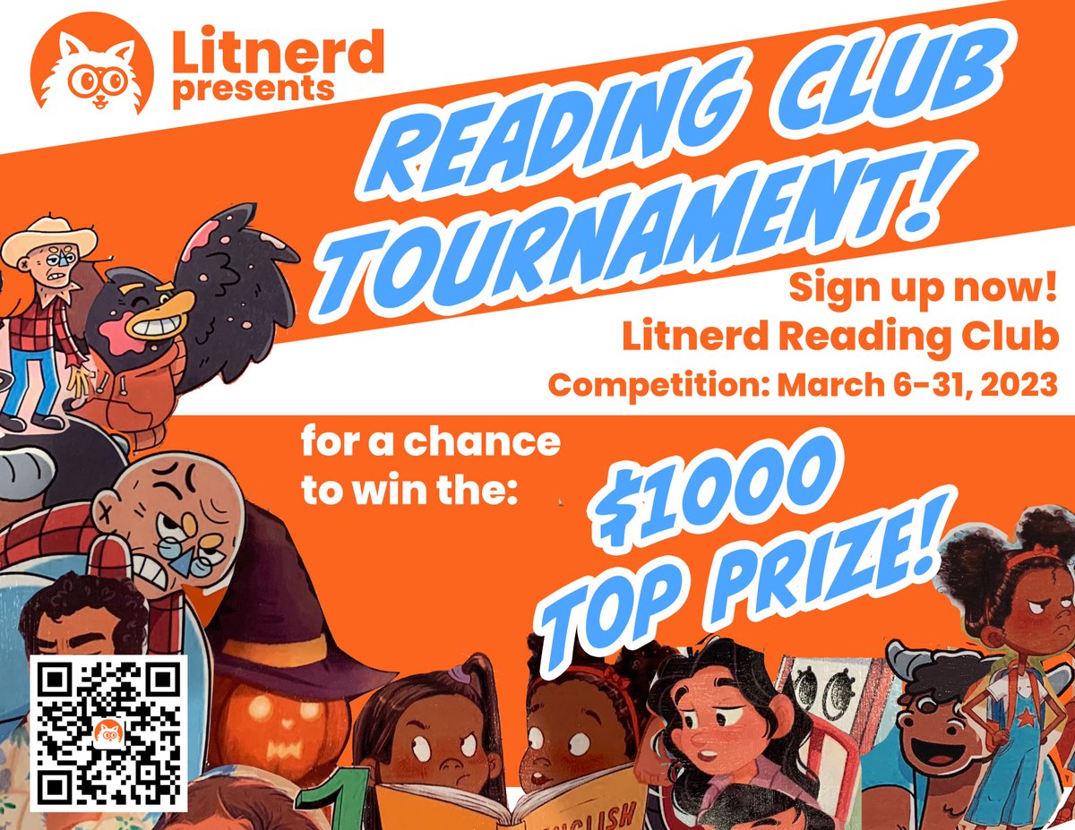 getLitnerd's tweet photo. ATTENTION K-5 EDUCATORS: less than one week left to signup! Has your school registered? Learn More here: https://t.co/xVWrOGSBqi
ABOUT THE TOURNAMENT: Let's get your students in the habit of reading a minimum of 12-15 minutes daily. https://t.co/dBlOf7gqZG