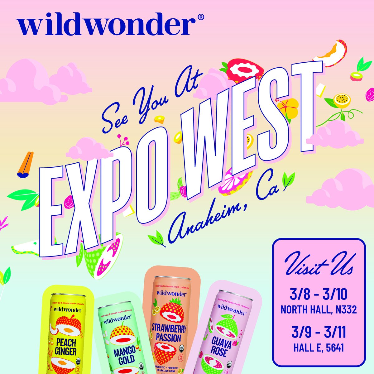 Exciting times ahead! We can't wait to see everyone at #ExpoWest with some big updates and news. #wildwonder team will be in BOTH Hall E and North Hall this year so pop on by and say hi to our team. 👋