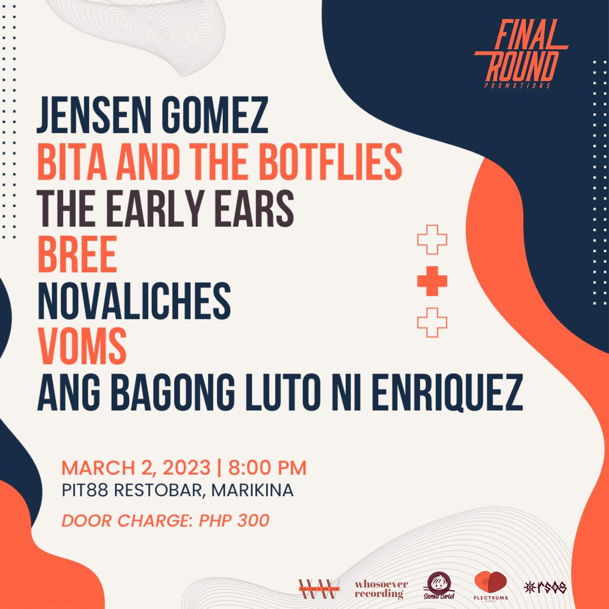 Marikina home court, let's go!
Breē plays PIT88 RestoBar on Thursday. Hope to see you!

With sets by <a href="/musicofbree/">Breē</a>, Voms, <a href="/TheEarsAreEarly/">The Early Ears</a>, Ang Bagong Luto Ni Enriquez, NOVAliches, Bita &amp; the Botflies and <a href="/iamJensenGomez/">Jensen Gomez</a>!

<a href="/FinalPromotions/">FinalRoundPromotions</a>