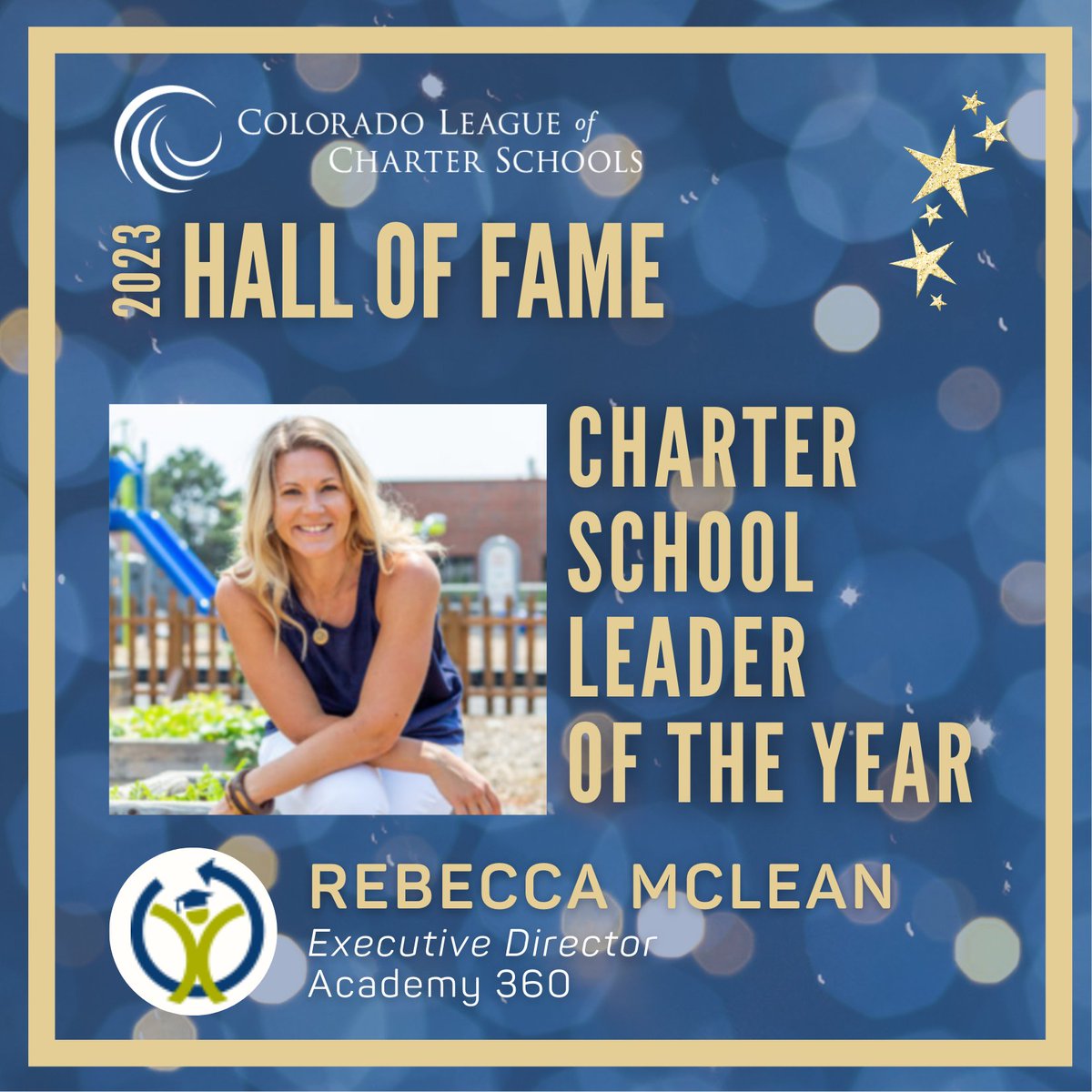 COCharterSchool's tweet photo. Congrats, Rebecca Mclean of Academy 360! 🙌 We are so proud of your accomplishments both within & outside of the #CharterSchool sector. Your dedication to the #WholeChild is truly an inspiration! #colorado #education #health #leadership #COcharterConference https://t.co/47QQotUntH