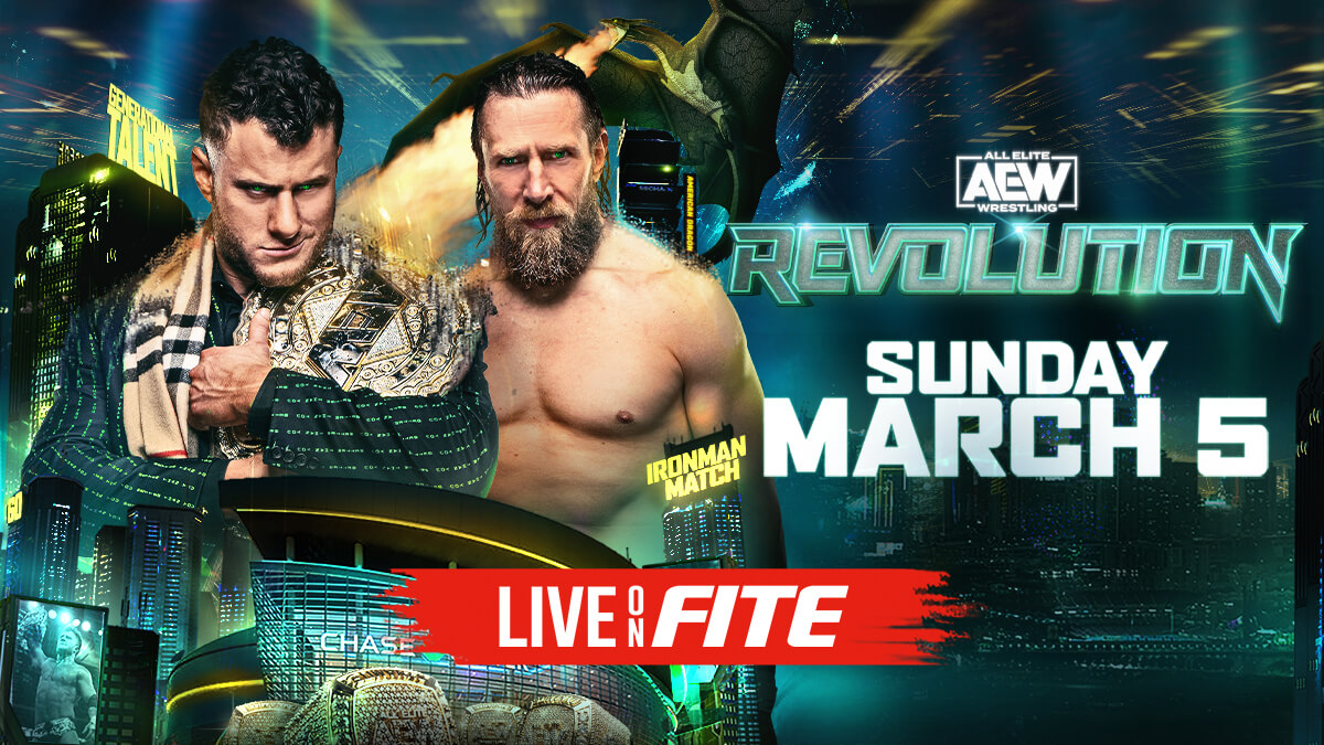 🚨COMPETITION🚨

Thanks to #FiteTV, we have 1 code for AEW #AEWRevolution event.

To enter:

- Like, RT this post
- Follow us, &amp; @FiteTV
- Comment your favorite #AEW star

Winner to be announced during #Smackdown 

*Only available for Contestants in CAN/UK/IRE/AUS/NZ*