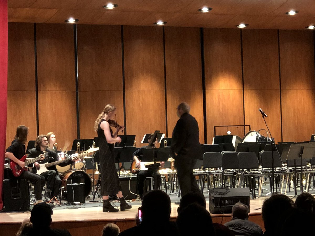 Prescott_HS's tweet photo. Mr. Canfield and the PHS Garage Band doing some structured improve live on stage at the band concert tonight. https://t.co/ACgQpg9Knf