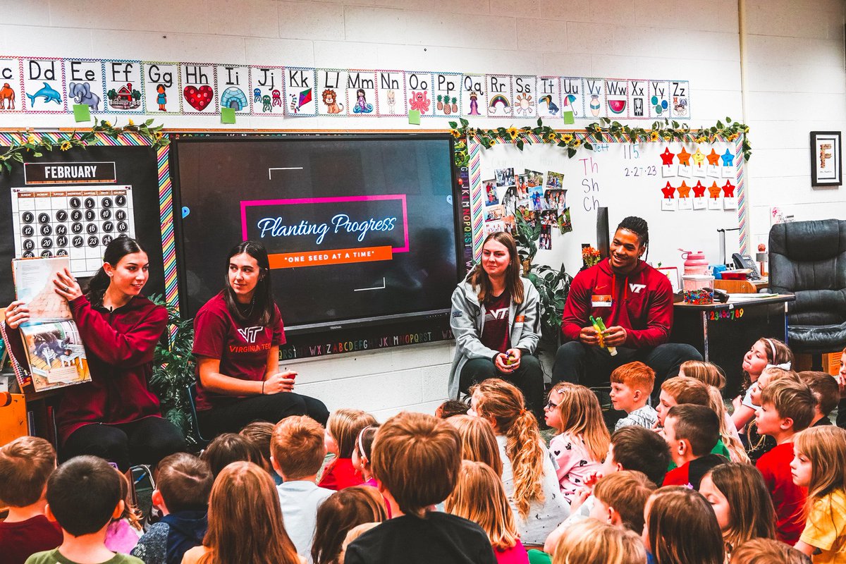 Planting Progress: Inspiring the next generation 👏🌱

#TriumphAthlete #GoHokies