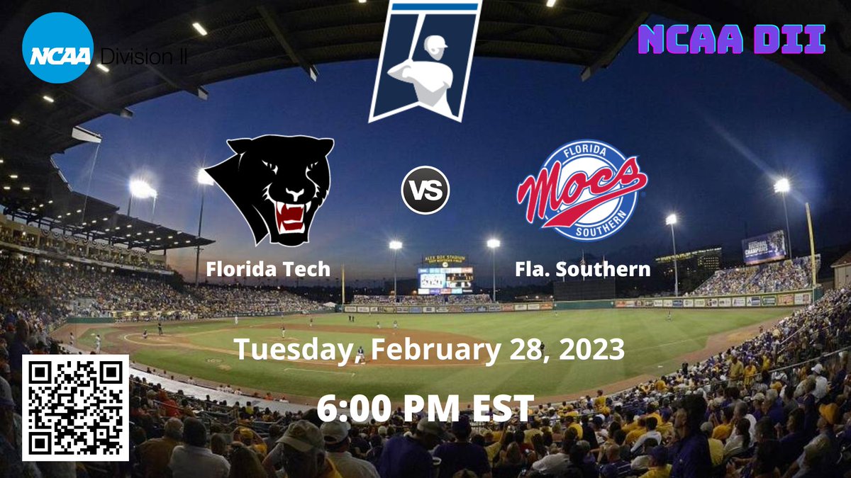 NCAAD2Baseball1's tweet photo. 6:00 PM EST
Florida Tech vs Fla. Southern | NCAA D II BASEBALL
🔗 https://t.co/SnxEHy4JRO
Tuesday, February 28, 2023
@FSC_Mocs @MocsBaseball @Vaun_Brown22 @FSC_Alumni @coachdoorey13 @stevencrabtree8 @BlockCRyan @davidkopp_ @josh_hines6 @ryan_magdic @LakeFisher23 @drewcav1 https://t.co/OK2a4ELp0e