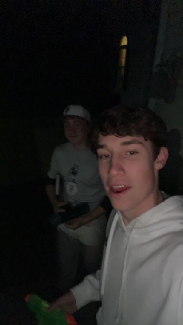 FIRST BLOOD of round 2! Brooks got out Brant after baseball practice!