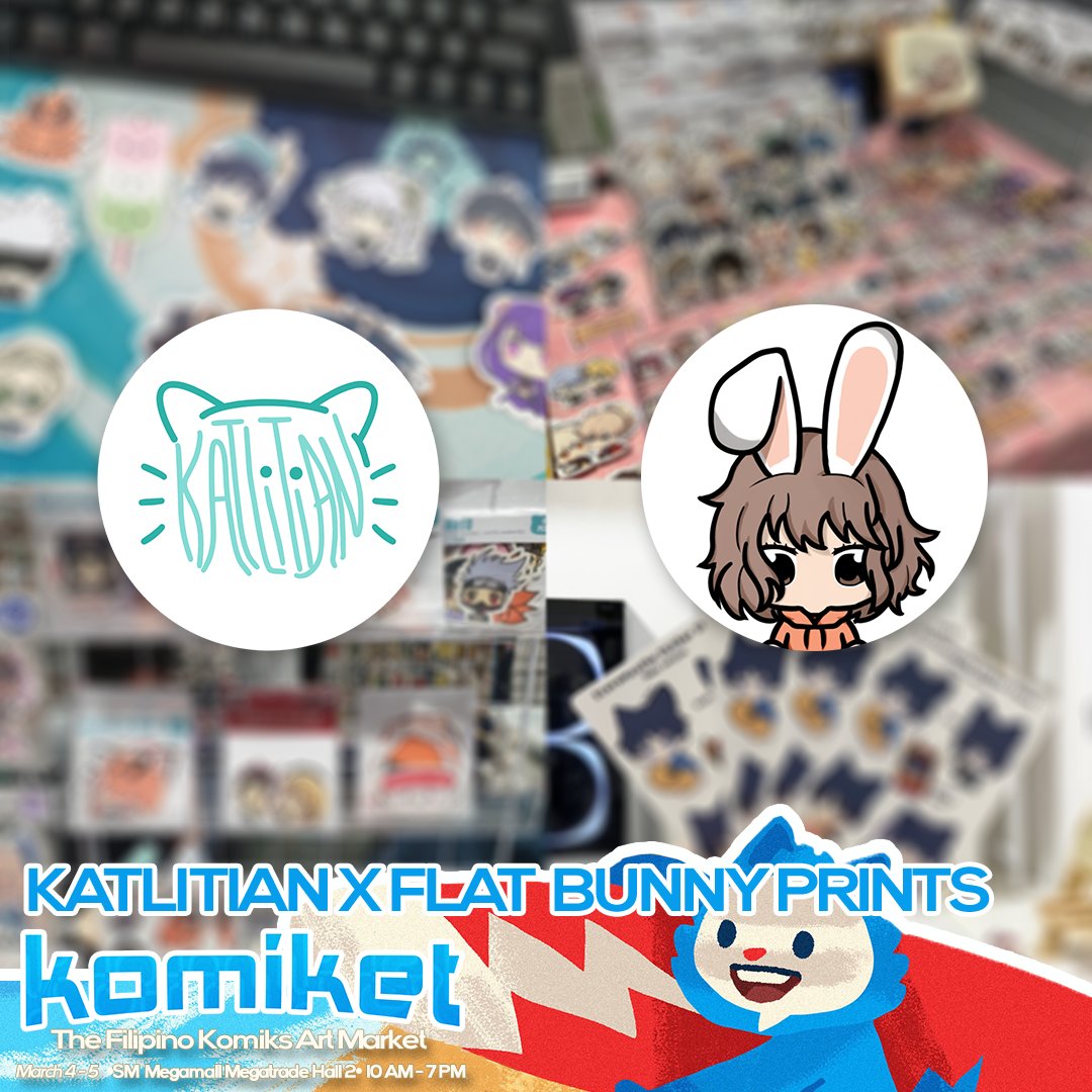 KOMIKET on Twitter "Flat Bunny Prints and Katlitian are artists who