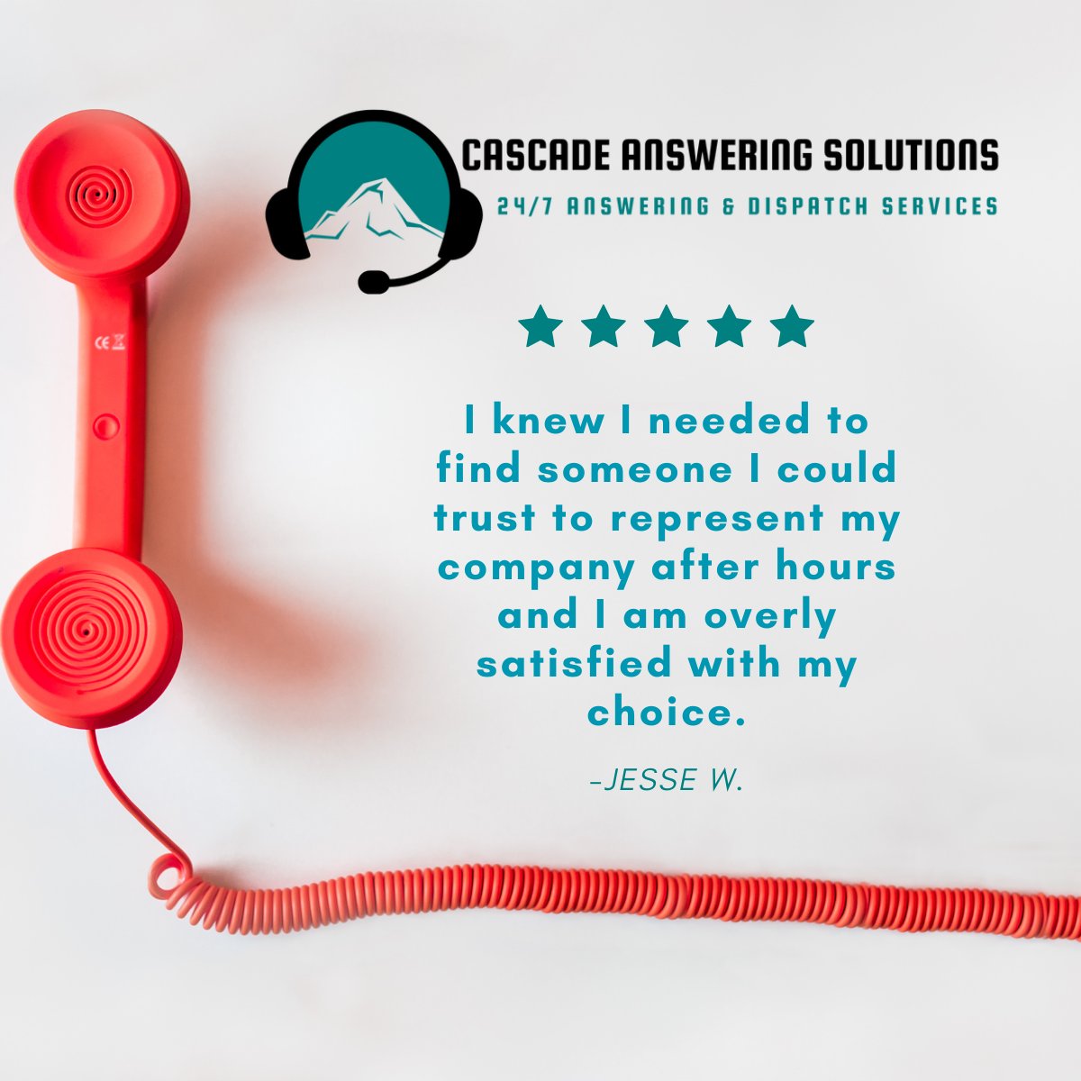 CascadeAnswer's tweet image. We love to hear from our customers and appreciate their kind feedback so much! 😁📞

Visit our website to learn more about our services! 👇
cascadeanswering.com

#AnsweringService #CallCenter #CascadeAnswering #SmallBusiness #PNWbusiness