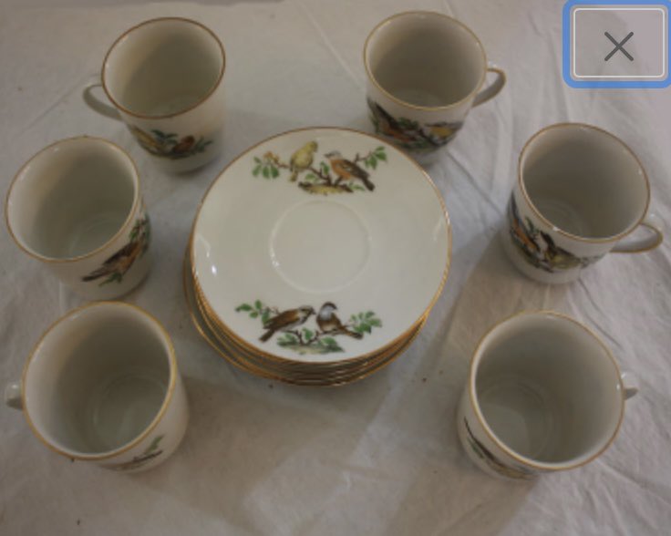 emmasattic98's tweet photo. Vintage Inarco Miniature Winterling Roslau Bavaria Six-Piece Teacup and Saucer Set by EmmasAtticTreasures https://t.co/FCeuTax0a8 via @Etsy #Birds #Winterling #Inarco #TeacupsAndSaucersSet #Miniature https://t.co/OjzxVqCi8L