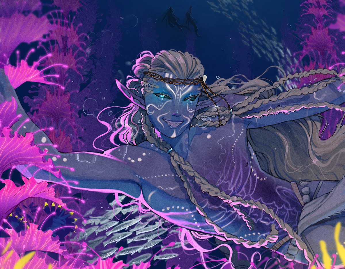 desis_planetari's tweet photo. Swim with him?🐠🐟✨
#avataroc #AvatarTheWayOfWater #oc https://t.co/WxvfD6iTr5