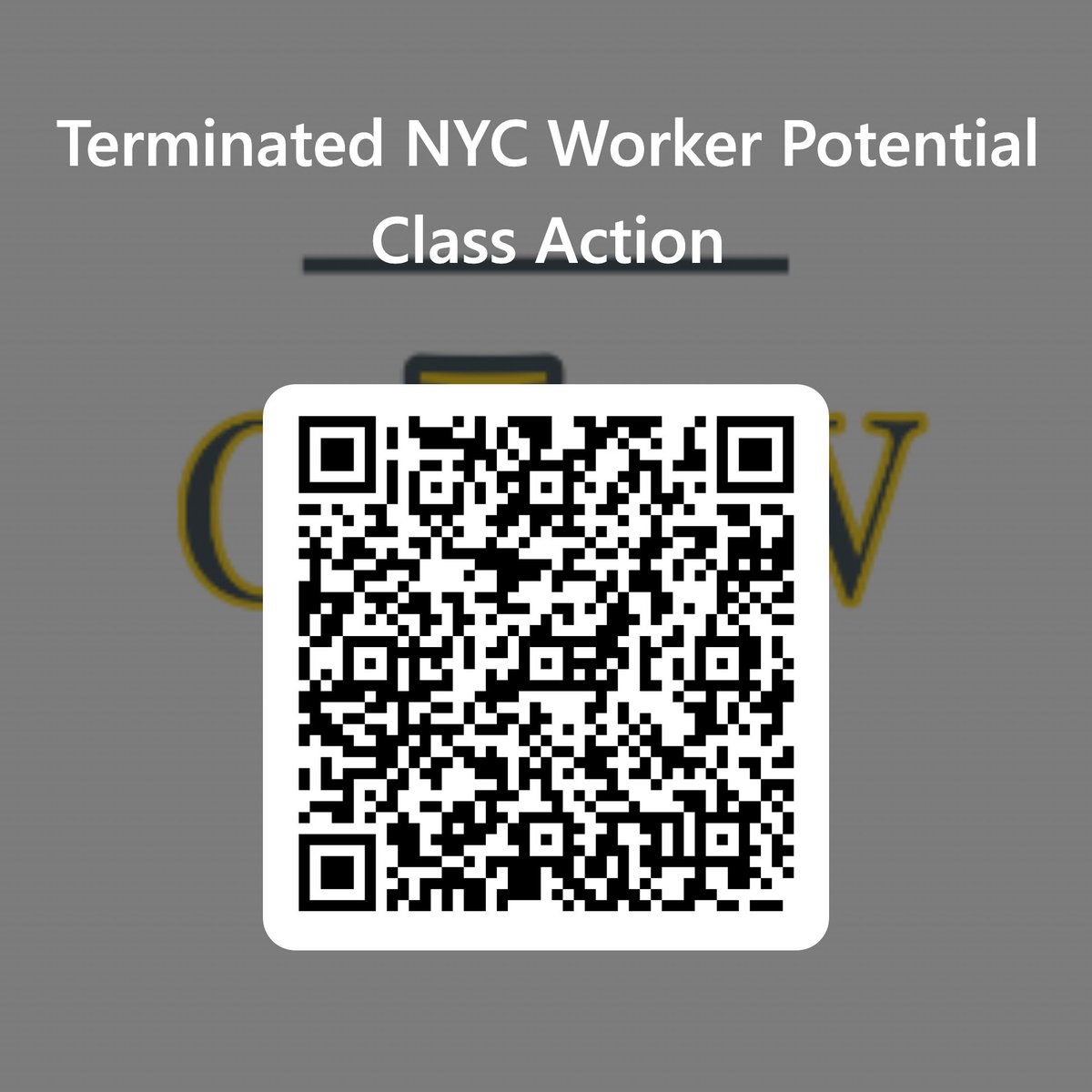 Ready For Some Accountability? 
Let's Show Them What Real NY Strong Looks Like. 
Take a picture of the QR code to fill out the form. 
#CJLAw  @NYPD @FDNY @NYCDOC @DSNY @DOE