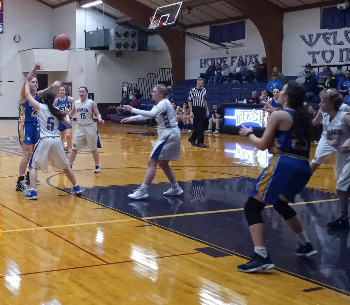 OLLLaker_1's tweet photo. Girls bball district opener - Our Lady of the Lake 52,  Grace Christian 12 - final.
The Lakers advance to Wednesday's semifinals against River Valley.  Game time is 7:00 at Mich. Lutheran. https://t.co/EF39PXkRft